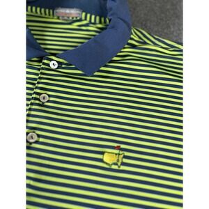 Peter Millar The Masters Striped Polo Shirt XL  Couple‎ Tiny Holes See Pics